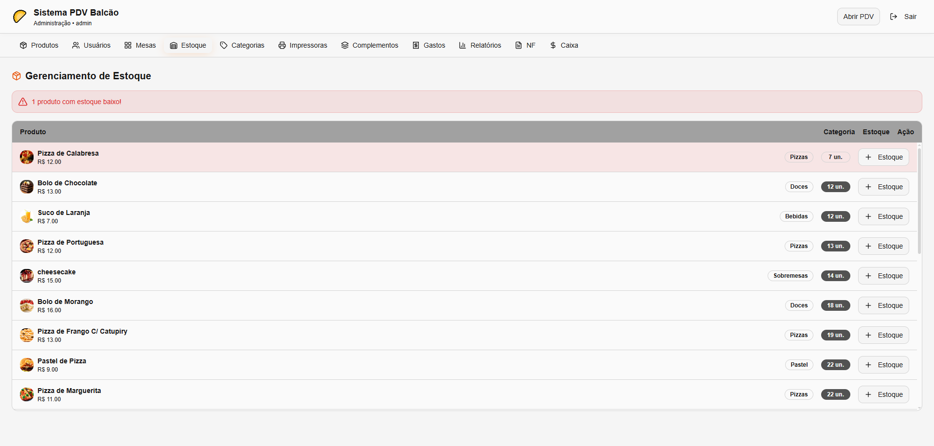 Comprovante final do pedido